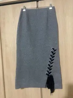 LE CIEL BLEU グレー タイトスカート