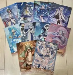 一番くじ雪ミク　クリアポスター　まとめ売り