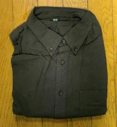 ダークブラウン 長袖シャツ XL　ユニクロ