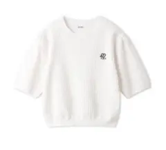 【SNIDEL】Sustainableワンポイントニットプルオーバー