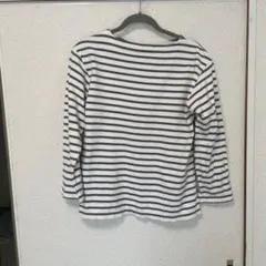 グレー　ボーダー　ロンT 長袖シャツ　M 無印良品