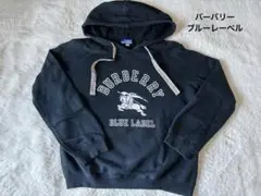 BURBERRY BLUE LABEL 黒 パーカー レディースM