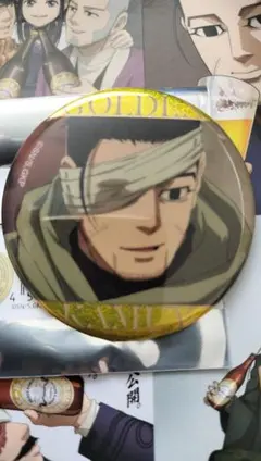 ゴールデンカムイ 尾形 札幌ビール工場編 ホログラム缶バッジ