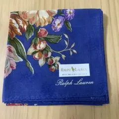 Ralph Lauren 花柄ハンカチ 青のサムネイル