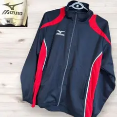 Mizuno track jacket 黒/赤 M ジップアップ　ランバードのサムネイル
