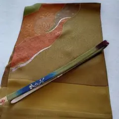 おしゃれな高級正絹手組帯締めと正絹帯揚げセット0566