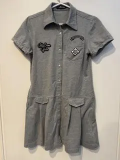 Blue Cross Girls 半袖ワンピース グレーのサムネイル