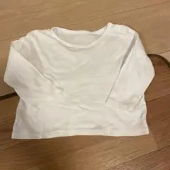 UNIQLO ホワイト 長袖 Tシャツ 80