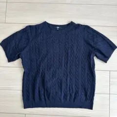 UNIQLO ケーブルニット 3XL ネイビー
