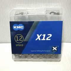 新品未使用】KMC X12 12速用チェーン シルバー ブラック - メルカリ