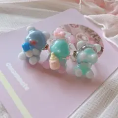❁⃘*.゜ちゅるちゅるアニマルリング❁⃘*.゜ 3点セット