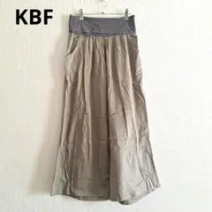 KBF　コットン ワイドパンツ　カーキ　ケービーエフ