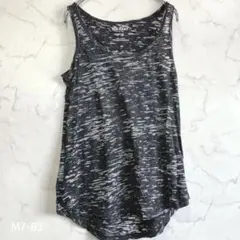 OLD NAVY 杢柄Aラインタンクトップ チャコールグレー XS カジュアルのサムネイル