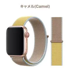 42/44/45/49mm アップルウォッチ キャメル スポーツループ バンド