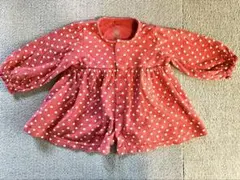 プチバトー　12M/74cm ドットワンピース