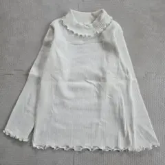 エバークローゼット 長袖トップスオフホワイト 110cm