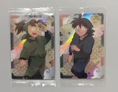 忍たまウエハースの段メタリックプラカード 土井半助・山田利吉