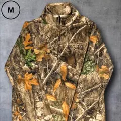 リアルツリーEDGE迷彩◎希少フリースハーフジップMか