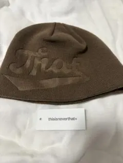 thisisneverthat ニット帽 ビーニー ブラウンのサムネイル