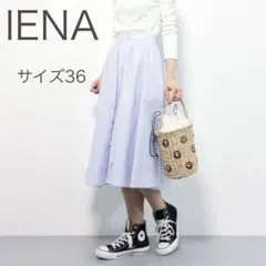 【最終値下げ】IENA ドビーストライプフレアースカート36のサムネイル