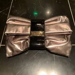 お値下げ！可愛いリボン型！パーティ用クラッチバッグ