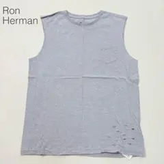 ロンハーマン Tシャツ ノースリーブ ダメージ加工 新品タグ グレー Lのサムネイル