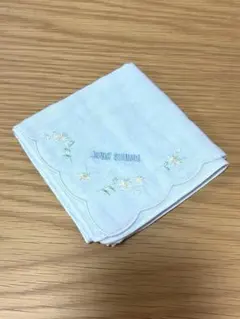 JUNKO SHIMADA ハンカチ ライトブルー 花柄刺繍のサムネイル