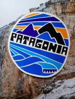新品未使用☆パタゴニア patagonia ステッカー☆丸型青波