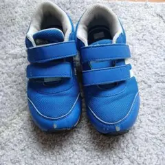 adidas 青 スニーカー ベルクロ　15cm