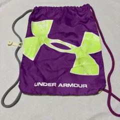 UNDER ARMOUR ナップサック パープル×ライム