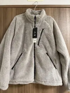 ユニクロ✕NEEDLES フリースジャケット ベージュ Lサイズ