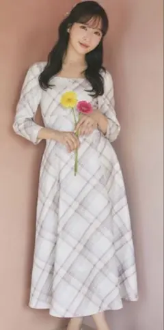 tocco closet チェックワンピース