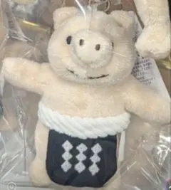 黒夢 × 矢場とん 黒いぶーチャーム ぬいぐるみキーホルダー 会場限定のサムネイル