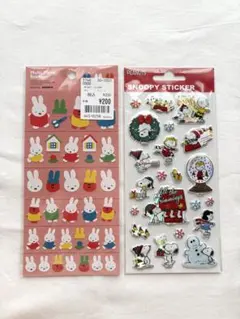 ミッフィー スヌーピー シールセット