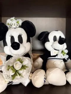 発送可能 ミッキー ミニー ウェディング ぬいぐるみ 4℃