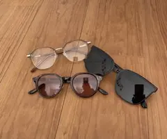 サングラス　伊達メガネ　3点セット