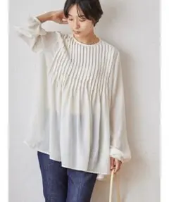 新品❤AMERICAN HOLIC ピンタックシアーチュニック