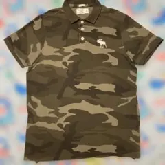 Abercrombie & Fitch カモフラ ポロシャツ XL 本日限定安価