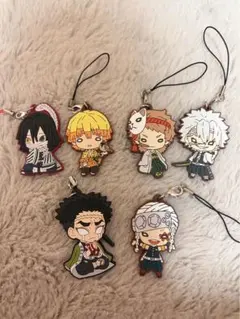 鬼滅の刃 デフォルメキャラクター ストラップ 6個セット