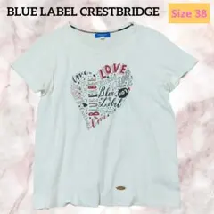 BLUE LABEL CRESTBRIDGE ハートプリント 半袖Tシャツ