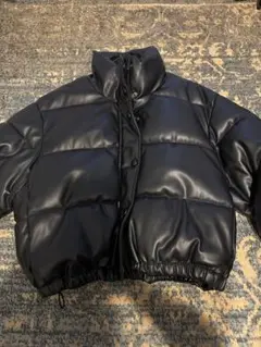 ZARA ショート丈 レザーダウンジャケット ZARA - ZARA レザーダウンジャケットの通販 by みっちゃん's