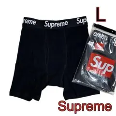 【新品未使用】Supreme×Hanes シュプリーム ボクサーパンツ黒L