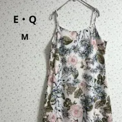 b635 E・Q【M】キャミワンピ ワンピース ドレス 花柄 フラワープリント