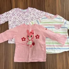 ミキハウス　ホットビスケッツ　90 ロンT 長袖Tシャツ