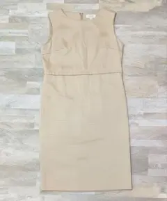 ★春セール★BEAUTY&YOUTH ノースリーブワンピース S ベージュ