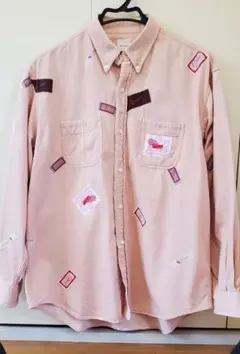 Karl Helmut パッチワークシャツ ピンクのサムネイル