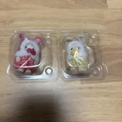 シルバニアファミリー くじ 赤ちゃんカラフルウサギコスチューム　赤　黄色