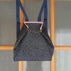 小さいリュック　大島着物　軽い　ハンドメイド