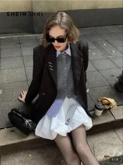 SHEIN ホワイト バルーンスカート M