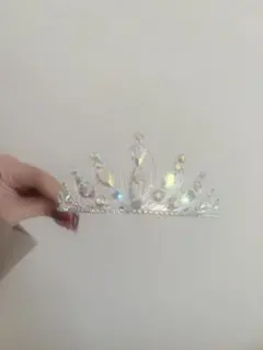 シルバー クリスタル ティアラ